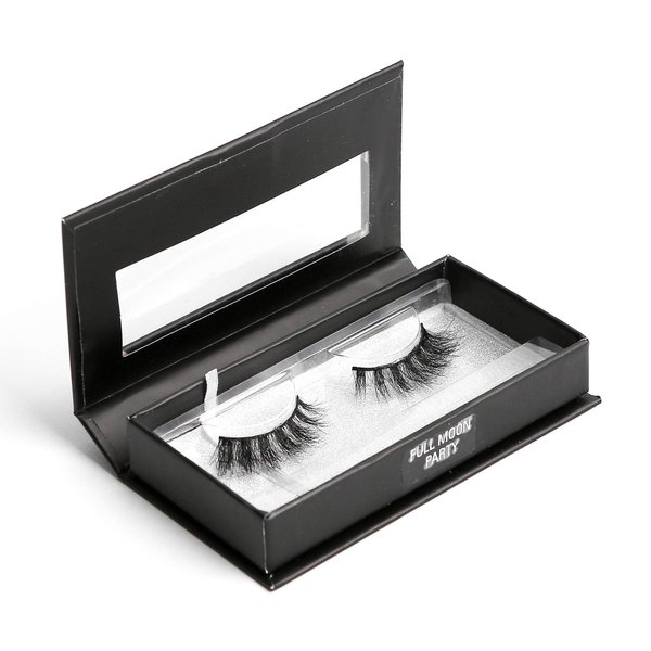 BEAUTY CAT 3D False Mink Eyelashes Classic -Full Long Dramatic and Natural Look / Comfortable Wearing Strip Lashes by Handmade, Soft & Light Weight Fluffy / Luxury Packaging Box for Reusable (No. 013-FULL MOON PARTY)