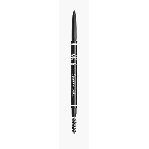 Brow Definer Dual Sided Eye Pencil, Ultra Fine Mechanical Perfect Brown Pencil With Spoolie, Longwearing, Fine Tip, Defines, Fills, Shapes and Contours-(Deep Brown #5)