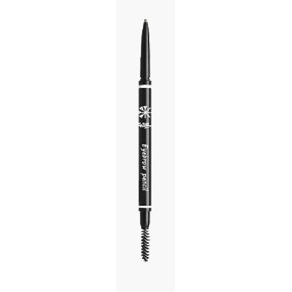 Brow Definer Dual Sided Eye Pencil, Ultra Fine Mechanical Perfect Brown Pencil With Spoolie, Longwearing, Fine Tip, Defines, Fills, Shapes and Contours-(Deep Brown #5)
