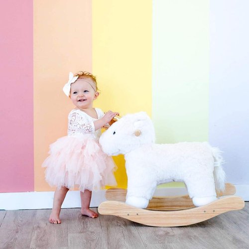 2Bunnies Girl Peony Lace Back A-Line Tiered Tutu Tulle Flower Girl Dress (Pink 3/4 Sleeve Short, 12M)