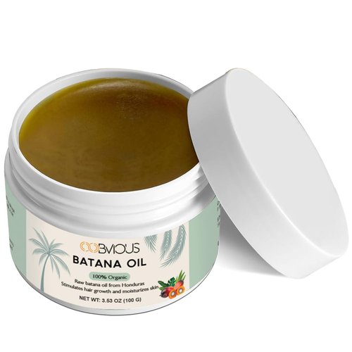 Batana Oil - Natural Hair Mask & Moisturizer for Deep Hydration, Hair Growth & Improved Texture - Non-Greasy with Elegant Coffee Scent (3.53 Oz)