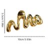 Gold Snake Hair Claw Clip Gold Line Hair Clip Metal Snake Shape Creative Claw Clips for Women Girls Hair Accessories Fashionable Hair Claw Clips for Thick-gol Clips and Barrettes