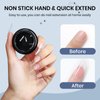 SUPWEE Solid Builder Gel for Nails - 3D Nail Art Gel Clear Non-Stick Hand Hard Gel for Carving Patterns Decoration Nail Art Emboss Nail Extension Gel for Nails Manicure DIY at Home 14g(0.49fl oz)