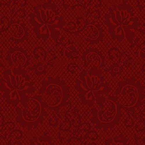 Gift Wrap - Lace - Crimson/Metallic Crimson