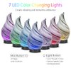 Essential Oil Diffuser 120ml Ultrasonic Aromatherapy Diffuser with Handmade Glass BPA Free Waterless Auto-Off, 4 Timer Setting 7 Colors Changed LED for Home Yoga Office