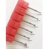 SQULIGT 6Pcs Nail Drill Bits, Ball Head 3/32'' Cuticle Clean Nail Bit for Electric Nail File Machine, Suitable for Acrylic Manicure Pedicure Cuticle Gel Polishing, Nail Salon Supply