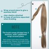 EMMOR Long Braided Ponytail Extension with Hair Straight Wrap Around Ponytail Hair Extensions with Hair Tie Soft healthy Synthetic Hair Piece for Women girls Daily(33 inch Ash Blonde）