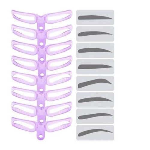 8 reusable makeup tools for eyebrow template shaping and shaping