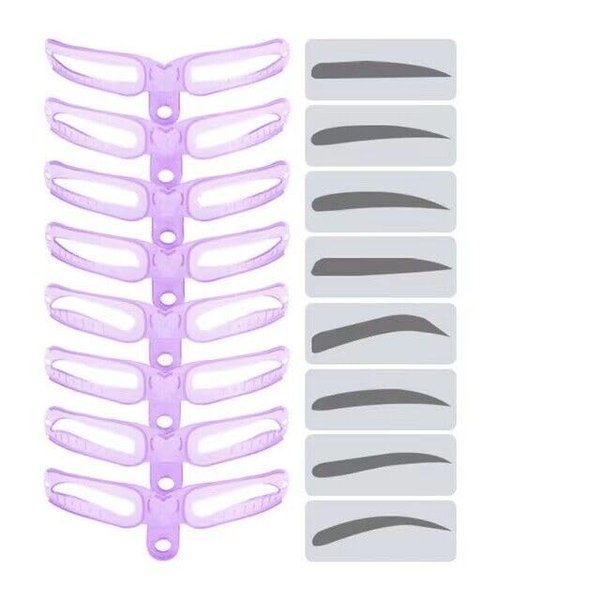 8 reusable makeup tools for eyebrow template shaping and shaping