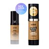 Kiss New York Professional Liquid Foundation - Lightweight and Hydrating Formula, Natural Finish, Control Shine, Cover Pores, Medium to Full Coverage, Green Tea Extract (Soft Tan)