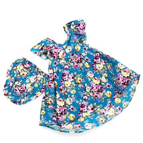 22-24 Inches Reborn Baby Dolls Clothes Accessories Blue Outfits Reborn Toddler Girl Clothing