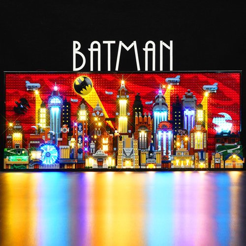 DALDED LED Lighting Kit for Lego The Animated Series Gotham City, LED Light Compatible with Lego 76271 Building Block Models (Upgraded Version)