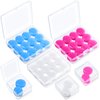 Frienda 21 Pairs Ear Plugs for Sleeping Reusable Moldable Silicone Earplugs Soft Noise Cancelling Earplugs Sound Blocking Ear Plugs with Case for Swimming Concert 32dB NRR (White, Blue, Rose Red)