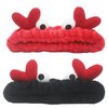 LOKESI 2PCS Spa Headband Makeup Headband Fluffy Cute Crab Makeup Headbands for Slumber Party Supplies Facial Headband Washing Headband for Skin Care Mask