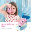 Kids Camera, Camera for Kids 3-12, Kids Digital Camera for Boys and Girls, with 32G SD Card, Toddler Camera with 2.4-Inch Screen for Kids at Birthday, Christmas (Pure Pink)
