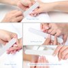 GazePlus Nail File, 24 PCS Professional Nail Files Coarse Grit 80/100, 7" Long - Strong Fingernail Files Washable for Acrylic, Gel, Dip Powder, and Poly Gel Nails