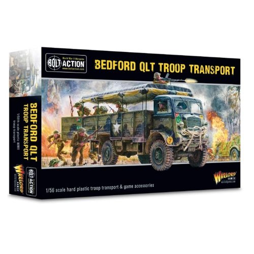 Warlord Games Bedford QLT Troop Transport - 1:56 / 28mm Plastic Scale Model Truck for Bolt Action Highly Detailed World War 2 Miniatures for Table-top Wargaming