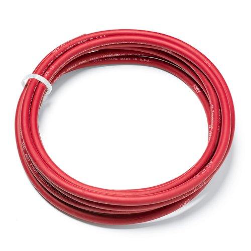 EWCS 6 Gauge Premium Extra Flexible Welding Cable 600 Volt - Red - 15 Feet - Made in The USA