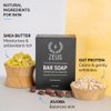 ZEUS Bar Soap, Natural Body & Face Soap Bar, Hydrates, Exfoliates & Softens Skin – 2 PACK (Vanilla Rum)