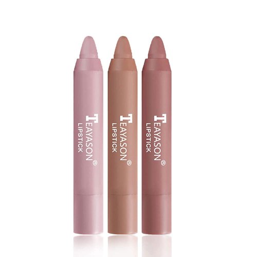 3 Colors Smooth Matte Lipstick Pack Set, Moisture Longwear Color Stick Ultimate Lip Crayon for Makeup Collection - Nourishing Lipstick (Bbb-set)