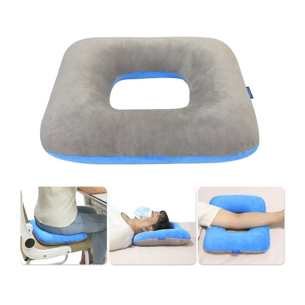 AOSSA Donut Pillow Seat Cushion for Tailbone Pain Bedsore Pressure Relief Pillow, Hemorrhoid Butt Pillow for Sitting, Medical Post Hip Surgery Cushion, Pregnancy, Pressure Sores Doughnut Pillow