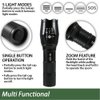 EcoGear FX LED Flashlight - Mini Camping Flashlight with High Lumens, 5 Light Modes, Zoomable Beam - Bright Tactical Flash Light for Outdoor Home and Emergency (1)