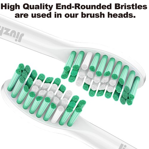 Jiuzhoudeal Replacement Toothbrush Heads for Philips Sonicare E-Series, Compatible with Sonicare Essence, Elite, Advance, CleanCare Screw-on Electric Toothbrush HX7022/66, 6 Pack