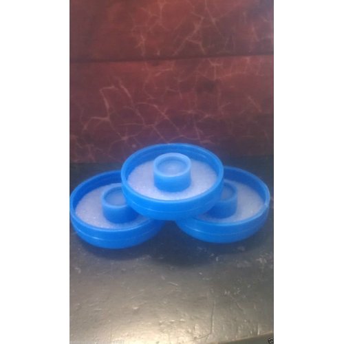 (Bag of 3) No spill reusable crown top water bottle push caps 55 mm