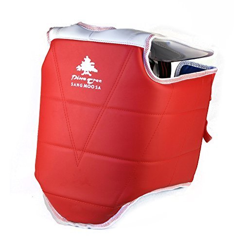 New Pine Tree Sang Moo Sa WTF Taekwondo Solid Reversible Chest Guard Protector - Child Small