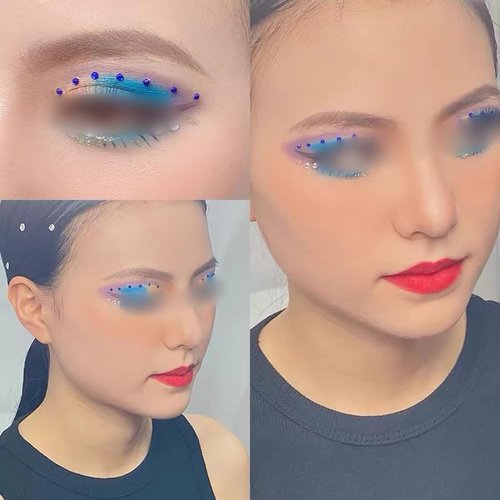 GSHLLO 10 Sheets Face Rhinestone Stickers Craft Crystal Stickers Colorful Face Gem Stickers Face Painting Gems Stickers Eye Nail Stickers Self Adhesive Gems Stickers Red