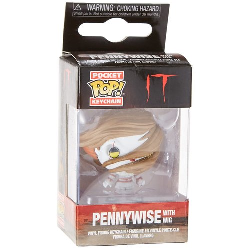 Funko Pop Keychain: Horror It - Pennywise with Wig Collectible Figure, Multicolor