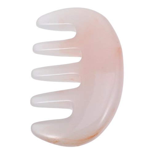 Beaupretty Hair Comb, Resin Scalp Massage Comb, Multi-Functional Hair Massager Comb for Scalp Care, Light color