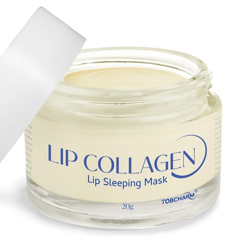 Tobcharm Lip Sleeping Mask(20g), Lip Collagen, Lip Mask Overnight, Lip Plumper Advanced with Hyaluronic Acid, Lip Balm With Peptide Complex For Lip Wrinkles Repair Overnight Lip Masks