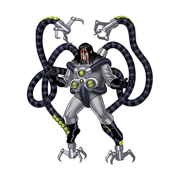 11 Inch Doc Ock Decal Doctor Octopus Otto Octavius Spiderman Spider Man Removable Peel Self Stick Adhesive Vinyl Decoration Wall Sticker Art Kids Room Home Decor Boys 9 x 10 1/2 Inch