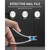 Nail Clippers for Thick Nails,Toenail Clippers for Ingrown Nails,Fingernail Clipper,Toe Nails Cutter,Curved handle- Good looking Silver
