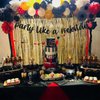 Rock and Roll Party Decorations, Party Like A Rockstar Banner for Born to Rock Music Rock N Roll Birthday Party Supplies