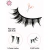 10 Pairs Manga Lashes Natural Look That Look Like Lashes Clusters,Anime Lashes 12mm Spiky Doll False Eyelashes,Cat-Eye Look Faux Mink Wispy Cosplay Japanese Korean Asian Lashes(10P-002)