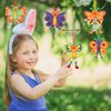 Fennoral 12 Pack Butterfly Craft for Kids Make Your Own Butterfly Foam Stickers with Beads DIY Arts and Crafts for Kids Boys Girls Party Favor Summer Fall Decoration Birthday Gifts