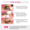 False Eyelashes Natural Look Synthetic Fibers Extension Lengthening DIY D Curl Eyelashes Reusable Cluster Lashes eyelash strings 8/10/12/14/16mm by PANLOPU (Z008-8/10/12/14/16mm)