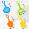 Skylety 8 Pieces Kids Beach Sand Shovels Colorful Plastic Rake Beach Sand Sifter Toy Shovel for Teens Garden Snow Beach Toys(Fresh Style)