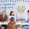 VioraWhite Hanukkah Party Games Hanukkah Party Decorations 26 x 25 Hanukkah Menorah Dart Board with 18 Sticky Balls Hanukkah Activities Chanukah Gifts Chanukah Party Favors Hanukkah Party Supplies