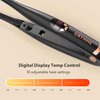 ORYNNE 3/10'' Small Flat Irons for Short Hair Pixie Cut, 5s Ultra Fast Heat Up Tiny Pencil Flat Iron, Ionic Mini Edge Flat Iron, Skinny Thin Straightener Champagne Gold