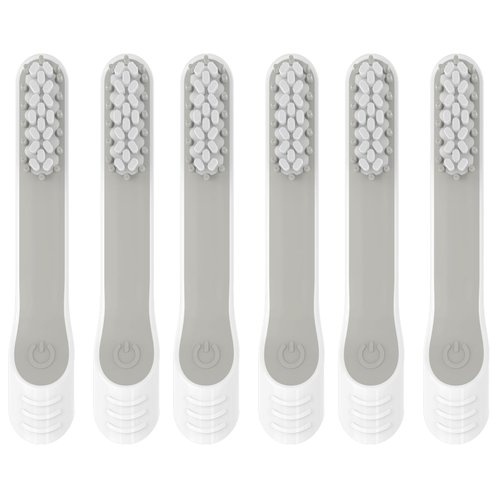 YMPBO Toothbrush Replacement Heads for Quip Electric Toothbrush Adult, 6 Pack Replacement Heads, Soft Bristles, White