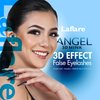 Laflare 3D MINK ANGEL Eyelashes, Soft, Feather-Light, Double-Layer, Voluminous, Glamorous, Fluffy, Striking Look, Reusable Premium Quality False Mink Lashes (AM04)
