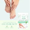 Skin 2.0 Sea Salt and Aloe Foot Masks Moisturizing Socks - Cracked Heel Treatment, Soothing & Deeply Hydrates, Exfoliating Foot Mask - Cruelty Free Korean Skin Care For All Skin Types - 3 Pairs