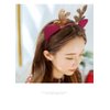 LSHDXD Christmas Headband Hair Hoop, Elk Antlers Cat Ear Glitter Hair bands Hair Accessories Headdress for Christmas Decorations Party Supplies.