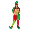 SATINIOR Christmas Santa Elf Shoes and Hat Christmas Red and Green Costume Accessory Set(28 cm/ 11 Inch,Bright Color)