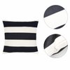tiggell 4 Pack Waterproof Pillow Covers Outdoor Throw Pillowcases Decorative Garden Cushion Case for Home Garden Patio Couch Balcony Striped (18 * 18 inch, Black & White)