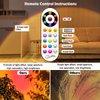 Tacopet Sunset Lamp Projector Sunset Night Light Sunset Projection Lamps Halloween Sunset Light with Remote Mood Lighting Rainbow Sunlight lamp Led Colorful Changing for Home Bedroom