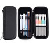 iDream365 Upgraded Hard Pencil Case Box for Adluts,Durable Pen Carrying Case with Zipper-Black